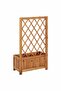 Garden Raised Bed with Trellis Solid Acacia Wood - 5