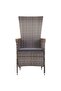 7 Piece Garden Dining Set with Cushions Grey - 5