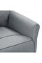 Recliner Chair Light Grey Fabric - 6