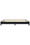 Box Spring Bed Frame Black 180x200 cm Super King Faux Leather - 5