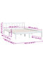 810083 Bed Frame without Mattress White Solid Wood 140x200 cm - 3