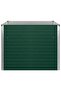 Raised Garden Bed 100x100x77 cm Galvanised Steel Green - 5