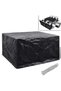 Garden Furniture Cover 6 Person Poly Rattan Set 8 Eyelets 172 x 113cm