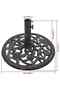 Umbrella Base Bronze 12 kg 48 cm Cast Iron - 3