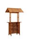 Outdoor Bar Table with Rooftop 113x106x217 cm Solid Acacia Wood - 6