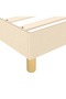 Box Spring Bed Frame Cream 180x200 cm Super King Fabric - 6