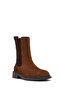 Women's Tan Suede Leather Chelsea Boots 25Wfd202210 - 7