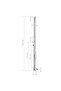 Garden Shower with Brown Base 225 cm Stainless Steel - 3