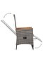3 Piece Garden Lounge Set with Cushions Poly Rattan Grey - 6