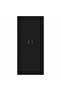 Wardrobe Black 90x52x200 cm Engineered Wood - 5