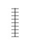 Wall-mounted Wine Rack for 9 Bottles Black Iron - 4