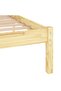 Bed Frame without Mattress Solid Wood King Size - 5