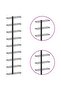 Wall-mounted Wine Rack for 9 Bottles Black Iron - 7