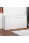 Shoe Storage Bench White 80x24x45 cm