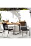 Garden Chairs 2 pcs Steel and Textilene Black