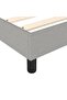 Box Spring Bed Frame Light Grey 180x200 cm Super King Fabric - 6