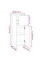 Bathroom Cabinet White 30x30x95 cm Engineered Wood - 3