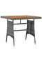 5 Piece Outdoor Dining Set Poly Rattan Grey - 5