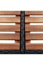 Square Spa Surround Black 268 x 268 x 55 cm Poly Rattan - 5