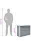 Garden Raised Bed Galvanised Steel 100x40x77 cm Grey - 6