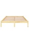 Bed Frame without Mattress Solid Wood King Size - 2