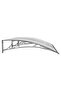 Door Canopy Grey 150x100 cm Polycarbonate - 4