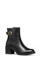 Women's Black D Series 60 a - Smo.Lea Buckle Zipper Heeled Leather Boots D56Xxa00043C9999 - 6