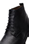 Men's Black Lace-Up Leather Zippered Casual Boots 25Wfd6014Ft - 8