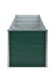 Garden Raised Bed Galvanised Steel 320x80x77 cm Green - 4
