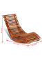 Rocking Sun Lounger Acacia Wood - 3