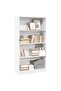 Bookcase White 80x24x143 cm Engineered Wood