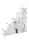 Storage Cube Organiser with 15 Cubes and Doors Transparent PP - 2