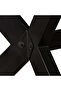Dining Table Solid Mango Wood and Steel Cross 180 cm - 2