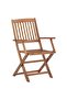 5 Piece Garden Dining Set Solid Acacia Wood - 7