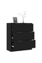 Sideboard Black 60x30x70 cm Engineered Wood - 2