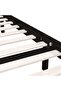 810081 Bed Frame without Mattress Black Solid Wood 120x200 cm - 6
