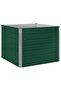 Raised Garden Bed 100x100x77 cm Galvanised Steel Green - 7