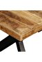 Dining Table Solid Mango Wood and Steel Cross 180 cm - 7