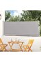 Patio Retractable Side Awning 100x300 cm Grey