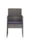5 Piece Garden Dining Set Poly Rattan Anthracite & Grey - 4