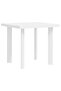 Garden Table White 80x75x72 cm Plastic - 6