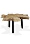 Coffee Table Genuine Teak 80x70x38 cm