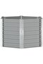 Garden Raised Bed Galvanised Steel 129x129x77 cm Grey - 5