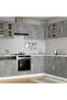 Hanging Glass Cabinet Lyon Concrete Grey 60x31x60 cm Engineered Wood