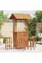 Outdoor Bar Table with Rooftop 113x106x217 cm Solid Acacia Wood