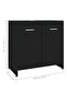 Bathroom Cabinet Black 60x33x61 cm Engineered Wood - 3