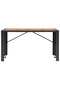 9 Piece Outdoor Bar Set Poly Rattan and Wood Acacia Black - 4