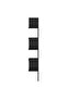 Wall Corner Shelf Black 20x20x127.5 cm Engineered Wood - 2