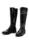 Women's Black Zippered Buckle Detailed Boots 25Wfe401414 - 4