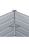 Garden Raised Bed Galvanised Steel 320x40x45 cm Grey - 7
